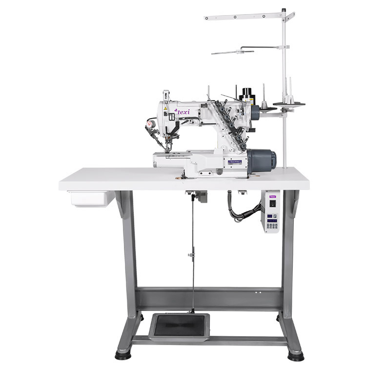 TEXI TRECCIA C MATIC PREMIUM EX – Interlok (kapówka) 3-igłowy o cylindrycznym łożu, z elektromagnetycznym obcinaniem nici i wbudowanym silnikiem AC Servo - maszyna kompletna - 2 lata gwarancji Interlok (kapówka) 3-igłowy o cylindrycznym łożu, z elektromagnetycznym obcinaniem nici i wbudowanym silnikiem AC Servo - maszyna kompletna - 2 lata gwarancji